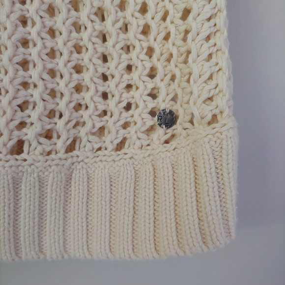 Ralph Lauren Denim & Supply Knit Sweater Short Sleeve Cropped Size Medium - Picture 7 of 11